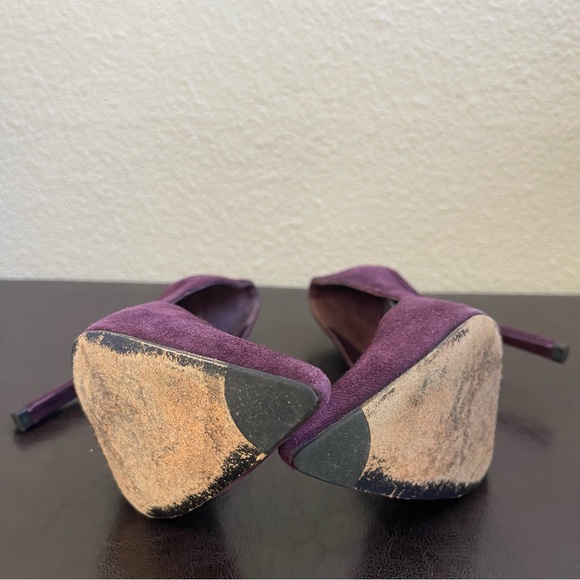 STUART WEITZMAN Suede Pumps Purple Size 6.5 - Picture 6 of 6
